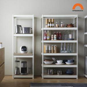 [스피드랙]600x500x1800_4단 베란다 수납 창고 팬트리 정리선