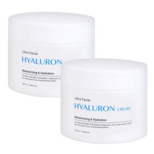 (2개)푸드어홀릭 울트라 훼이셜 히알루론 크림 100ml/수분크림 주름개선 촉촉 고보습