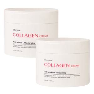 (2개)푸드어홀릭 인텐시브 콜라겐 크림 100ml/수분크림 피부장벽 주름개선 탄력케어