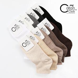 [NY코튼클럽] 남여 무지 단목 양말 최대 4매세트