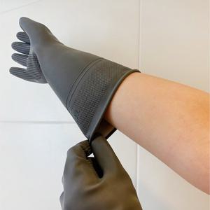 명진 오버핏 고무장갑 (소) x 5켤레 그레이/ 통이 큰 장갑