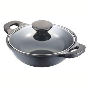 PN풍년 펄블랙 주물IH 세라믹코팅 웍전골 냄비 36cm