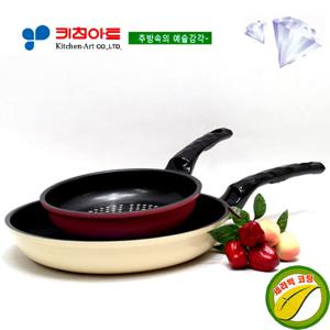 키친아트 아미(AMI)세라믹 다이아코팅 후라이팬2종(B)SET(20+28)