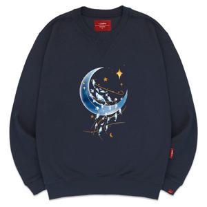 [엘라모] 3M 달빛돌고래 맨투맨 빅사이즈 S~4XL