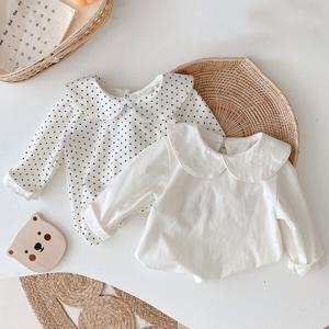 [조이멀티]러블리 둥근카라 아동 긴팔 블라우스 204499