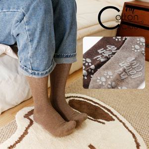 [NY코튼클럽] 여성 크루삭스 장목 골지 필라테스 양말 W2403 5족