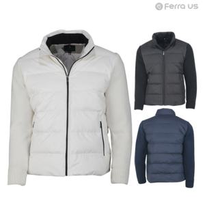 [페라어스]페라어스 남성 덕다운 소매니트 패딩 점퍼 COLU6051W1