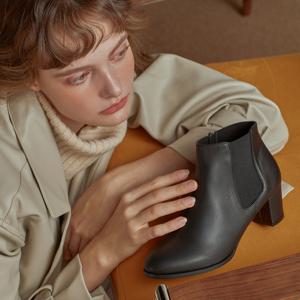 [오브엠][택가358,000]여성 기모 첼시 앵클부츠_S13A9209