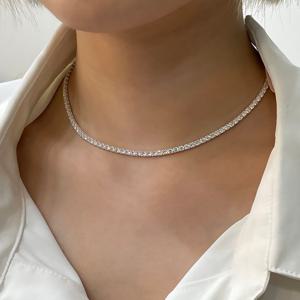 아뮤엘 [925Silver] 테니스 체인 네크리스 AMHN2473