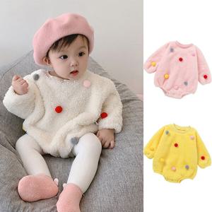 [조이멀티]양털 폼폼이 아동 바디슈트 204538