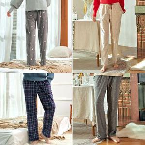 [하비]남녀커플 극세사 융기모 겨울잠옷바지 수면바지