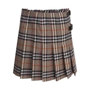 BURBERRY Check  Wool mini kilt 8113042