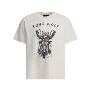 GALLERY DEPT Lone Wolf  T shirt LWT-10236LIGHT ARCHIVAL WHITE