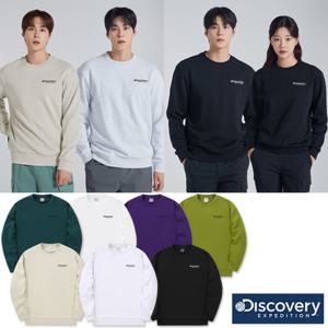 [백화점]디스커버리 24FW 가을 이월/할인 남성/여성/공용 덴버 맨투맨/긴팔/티셔츠/세미오버핏/커플/스몰자수로고/캐주얼/간절기 DXMT33044-DXMIA