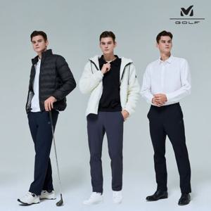 밀레골프 25FW 최신상 남성용 트리코트 본딩팬츠 3종
