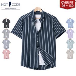 여름 남자 반팔 셔츠 빅사이즈