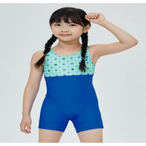 [아레나수영복] 쁘티박스 아동 3부 반신 U백 A4SG1GL01BLU