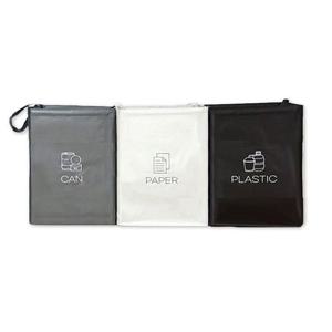 엄지척 재활용 분리수거함 휴지통 분리수거 쓰레기통 3단 소