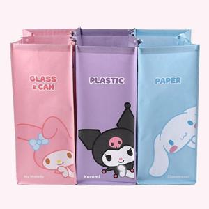 엄지척 산리오 캐릭터 재활용 3단 분리수거함