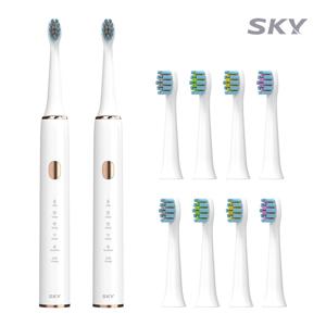 SKY [1+1] 스카이 5단 음파 진동 전동 칫솔 + 칫솔모 5개입 ST10