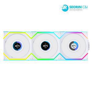 리안리 [서린공식] LIAN LI UNI FAN SL Wireless LCD 120 리버스 화이트 3팩