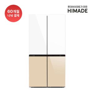 하이메이드 [최상급] 4도어 세미빌트인 냉장고(하트베이지) HRF566NFES1 (566L)