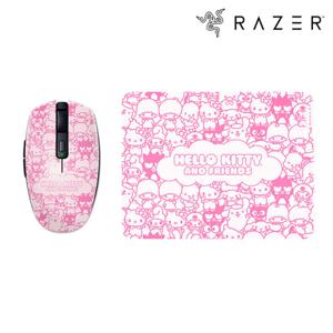 레이저 레이저 오로치 V2 + 기간투스 V2 M 헬로키티 마우스 패드 세트