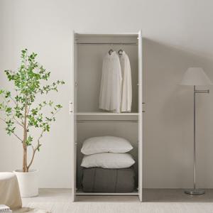 히트가구 [착불배송 상세확인] H62004 2단 옷봉 도어장 800 1colors