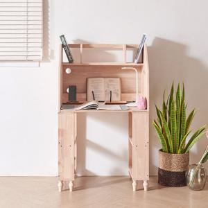 히트가구 [착불배송 상세확인] H61086 고무나무 독서실 책상 수납선반 세트 D형