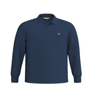 [헤지스 남성] [24FW] HZTS4F302B3 SOFT COTTON 블루 인터록 카라 티셔츠