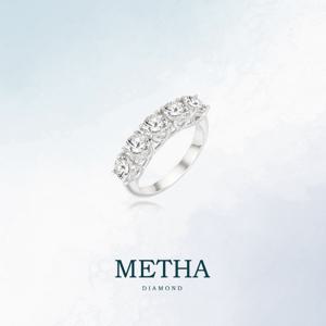 메타다이아몬드 실버925 모이사나이트 반지(총 2.5ct)