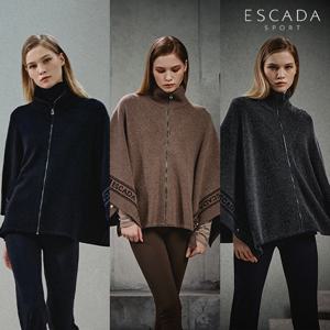 [ESCADA SPORT] 에스카다 스포츠 25FW 울캐시미어 블렌드 시그니처 니트 케이프 1종