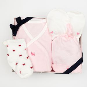 HP)블루독베이비]PK)배내저고리4종핑크도기덧신세트(B45170-000-07)신생아.선물.사계절