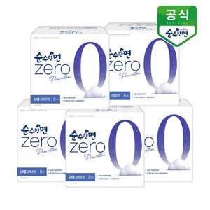 순수한면 생리대 제로 슈퍼롱 오버나이트 8P x 5팩