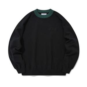 커버낫 헤비 립 오버핏 맨투맨 B1 CO2201CR15 BK IV DG