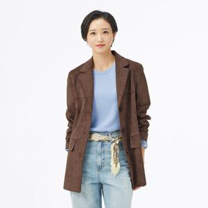 빌드 / BPFJ112 Le. 스웨이드  텍스처 재킷/빅사이즈/미시/여성/가을