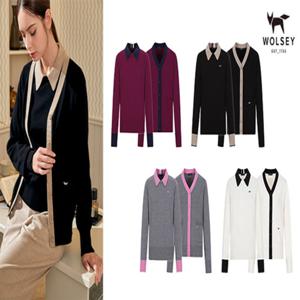 [WOLSEY] 25FW 울시 여성 가디건1종+풀오버니트1종