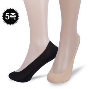 [이엑스이너웨어]루미너스 non slip 누디라인 누드원 덧신 5족