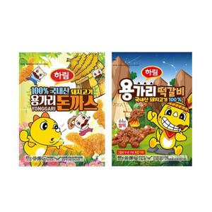 하림 용가리 돈까스 385g+용가리 떡갈비 450g