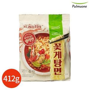 갤러리아_풀무원 생면식감 꽃게탕면 412g (4인분)