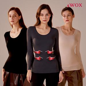 WOX(왁스)-24FW 긴팔형 웜업히트 브라탑 배쏙티 3종