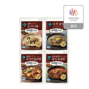 청정원 호밍스 냉동국탕(감자탕,곰탕,도가니탕,육개장) 400g 4종 4개 골라담기