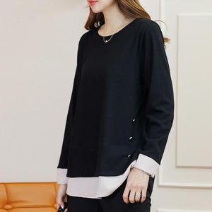 [데드라](110size)심플버튼블라우스티 TBD1049_DC