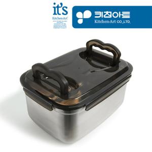 [키친아트] 피앙세 핸디형 스테인레스 밀폐김치통(핸디4호(9,500ml))
