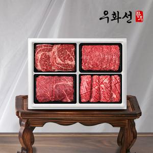암소 숙성한우 1등급 꽃등심+정육 혼합세트 3호(꽃등심+불고기+국거리+산적/팩당600g/총2.4kg)냉장