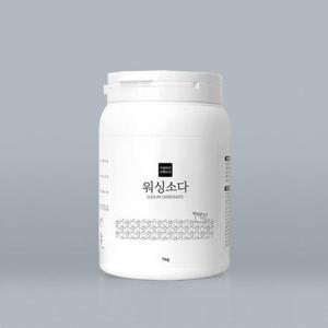 가성비가브랜드다 워싱소다 1kg(용기) / 탄산소다 세탁세제 세정제