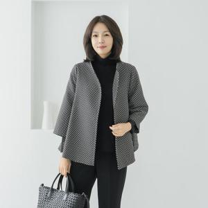 엄마옷 마담4060 클래씨마담 자가드도트자켓-QJK2509007-
