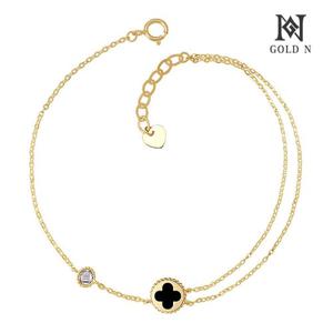 골드앤 14K 엠보 클로랑 천연오닉스 팔찌 6mm
