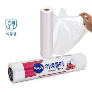 주방소품 마미손 뜯어쓰는 비닐봉투 롤백 3호 200매 대30x40