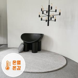 하티 온열 온감 타원형러그 도톰한 겨울카페트 워셔블 100x150cm
